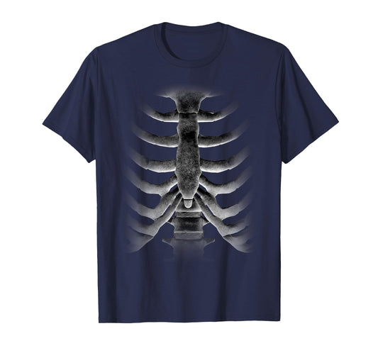 Skeleton Chest T-Shirt Rib-Cage Bones Halloween X-Ray Gift T-Shirt