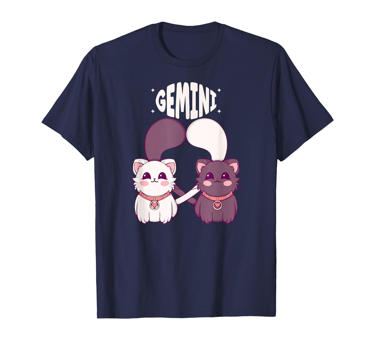 Gemini Zodiac Sign Cats Astrology Sign Kitten Lover T-Shirt