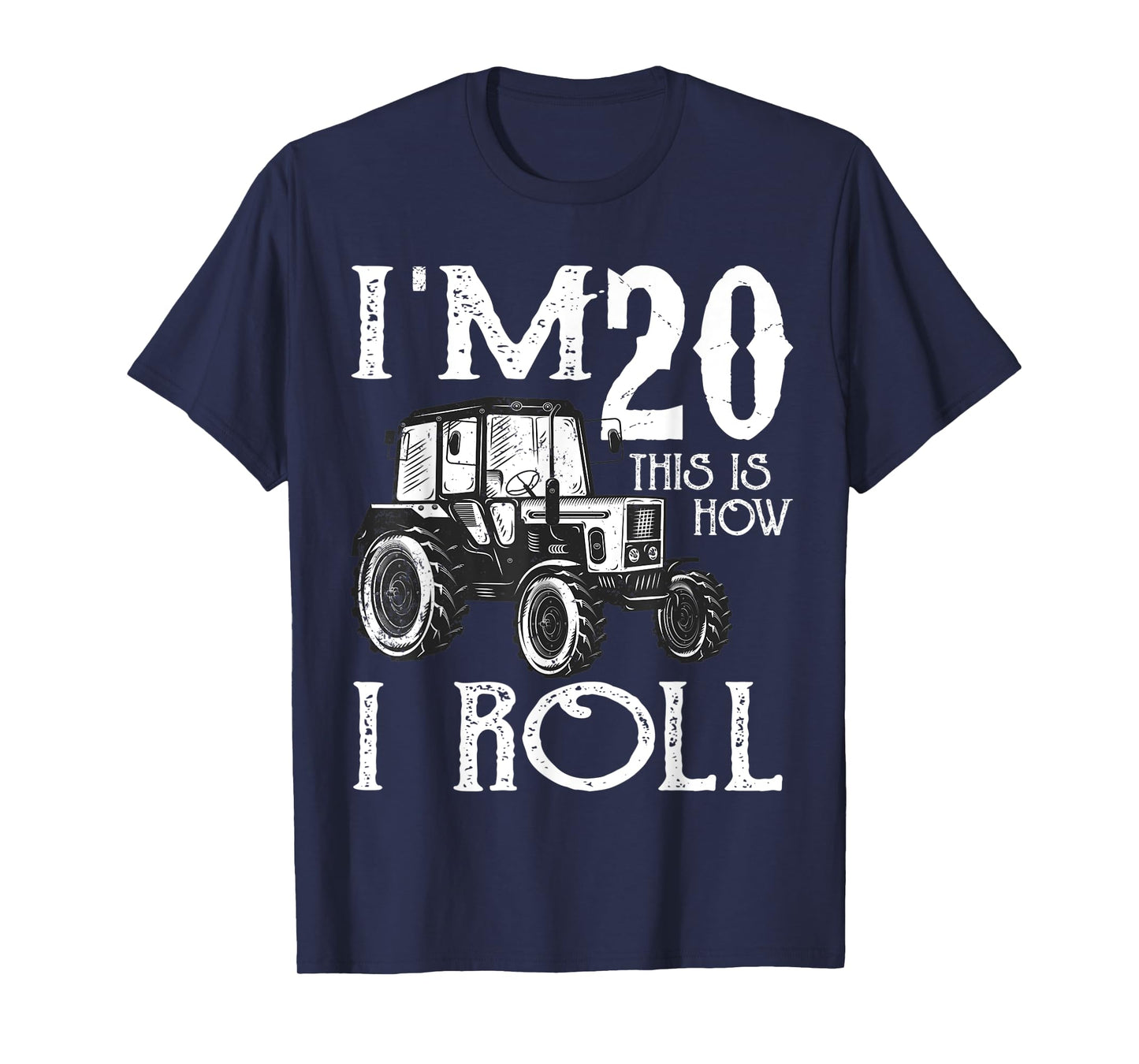 20th Birthday Tractor Farmer Rancher Funny 20 years old gift T-Shirt
