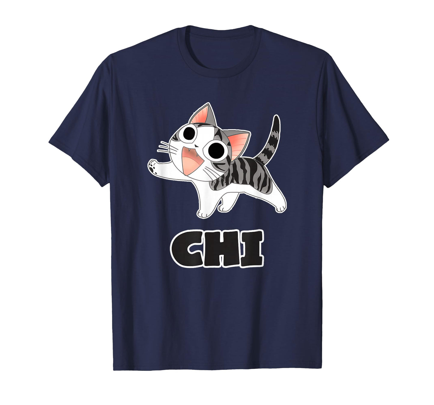 Funny Cat Gray-White Chi's Cute Anime, Manga Animal Lover T-Shirt