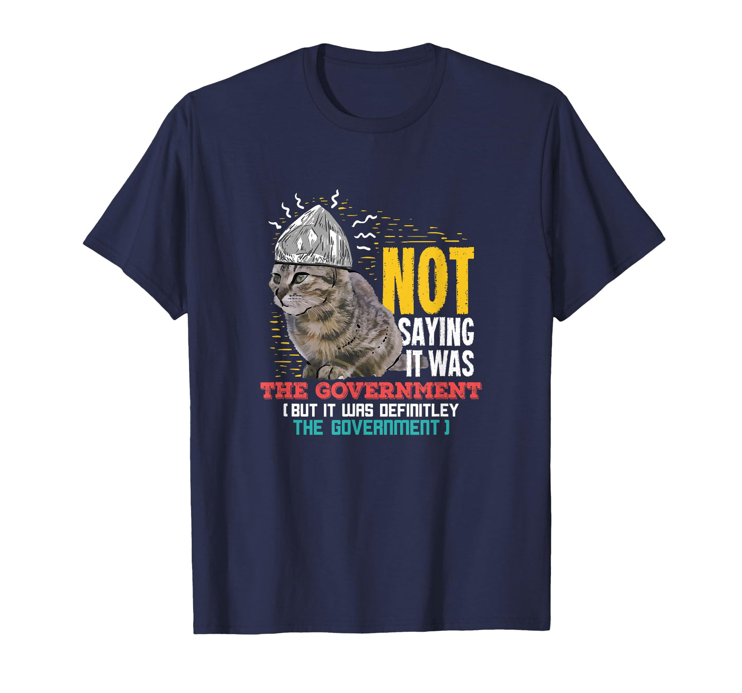 Funny Conspiracy Theory Gifts Classic Black Cat Funny Conspiracy Theor Gift For A Conspiracy Theorist T-Shirt