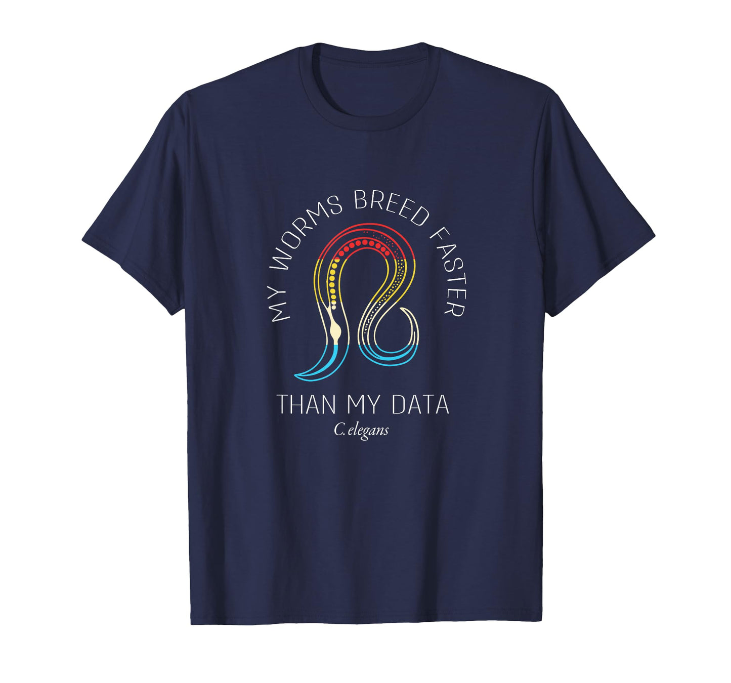 My Worms Breed Faster Biology Student Retro C Elegans T-Shirt