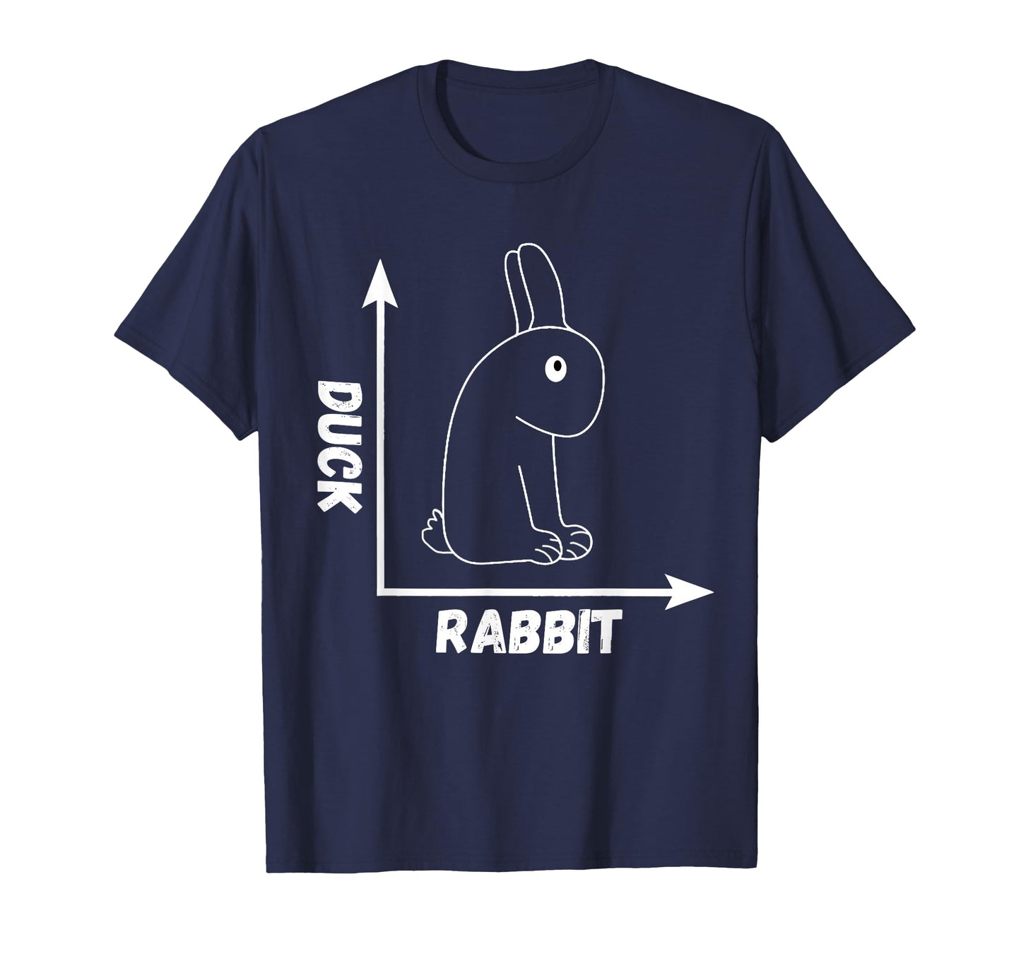 Crazy Optical Illusion Rabbit Duck Perspective Wittgenstein T-Shirt