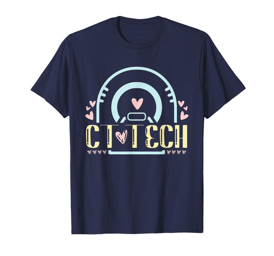 Ct Tech Gifts Merch Apparel - CT Technologist Radiology T-Shirt - Black - Women's - Small - Modern - Casual - Short Sleeve - T-Shirt