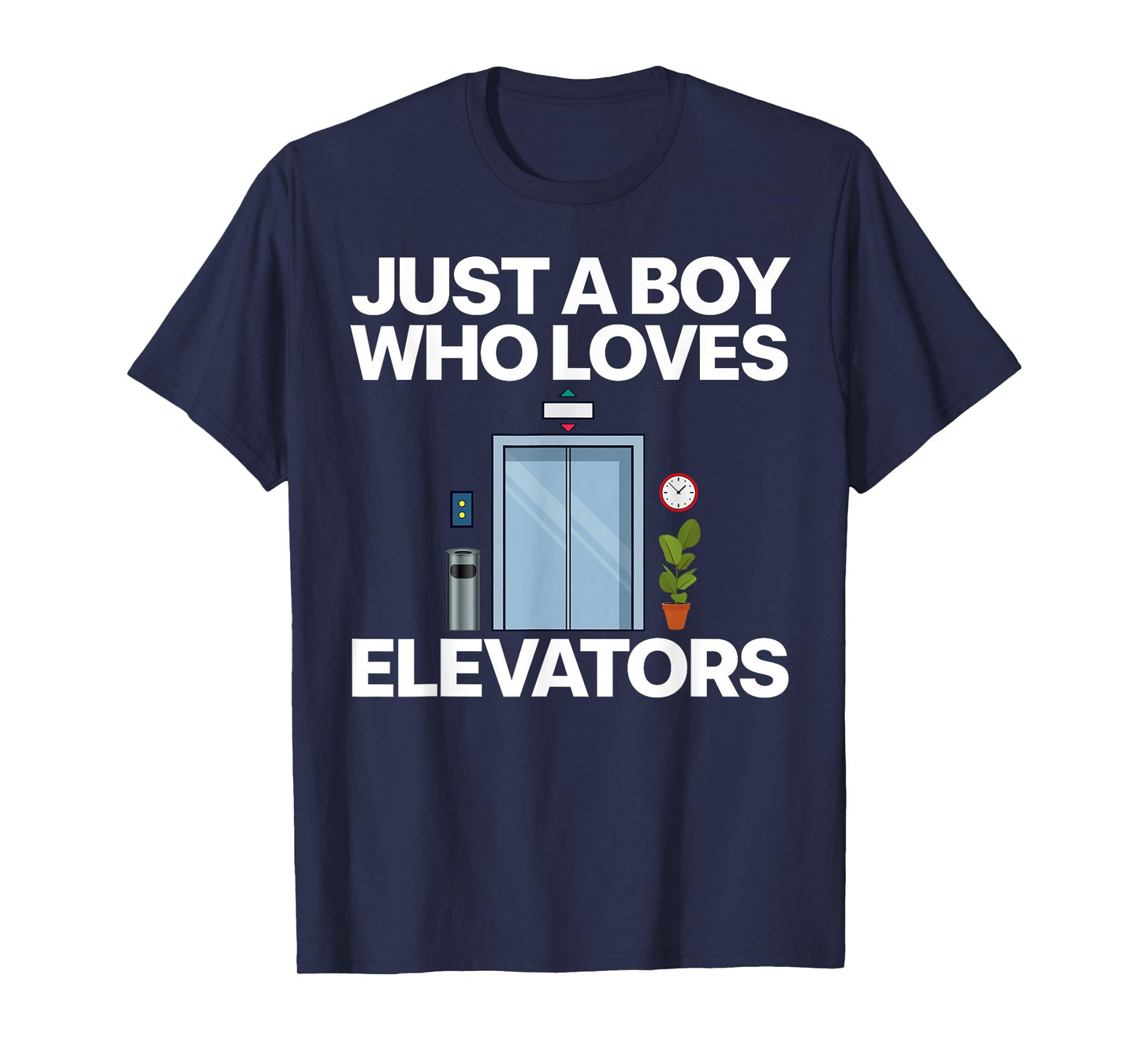 Cool Elevator Art Men Boys Kids Elevator Mechanic Inspector T-Shirt