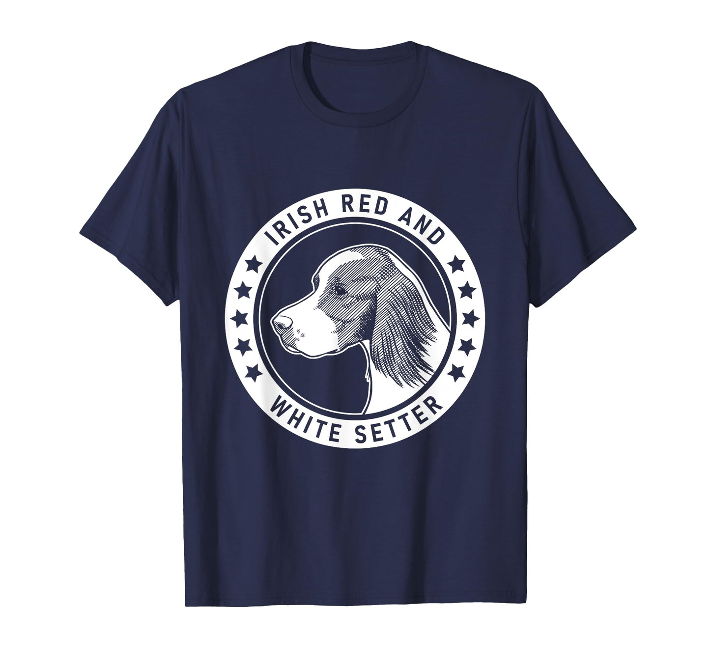 Irish Red and White Setter Fan design T-Shirt