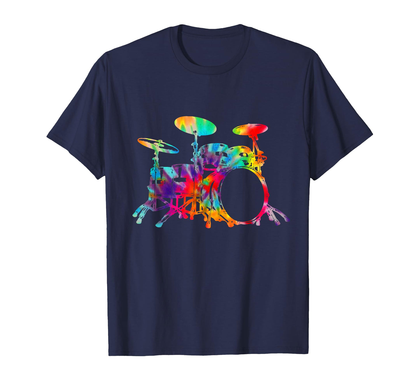 Drummer Tie Dye Drum Set Drums Drumming Vintage T-Shirt