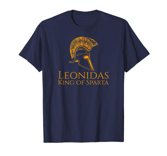Ancient Greece T-Shirt - Leonidas King Of Sparta T-Shirt