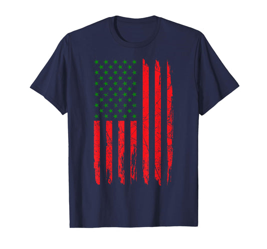 Pan African American Flag Afro Roots Black History Month T-Shirt