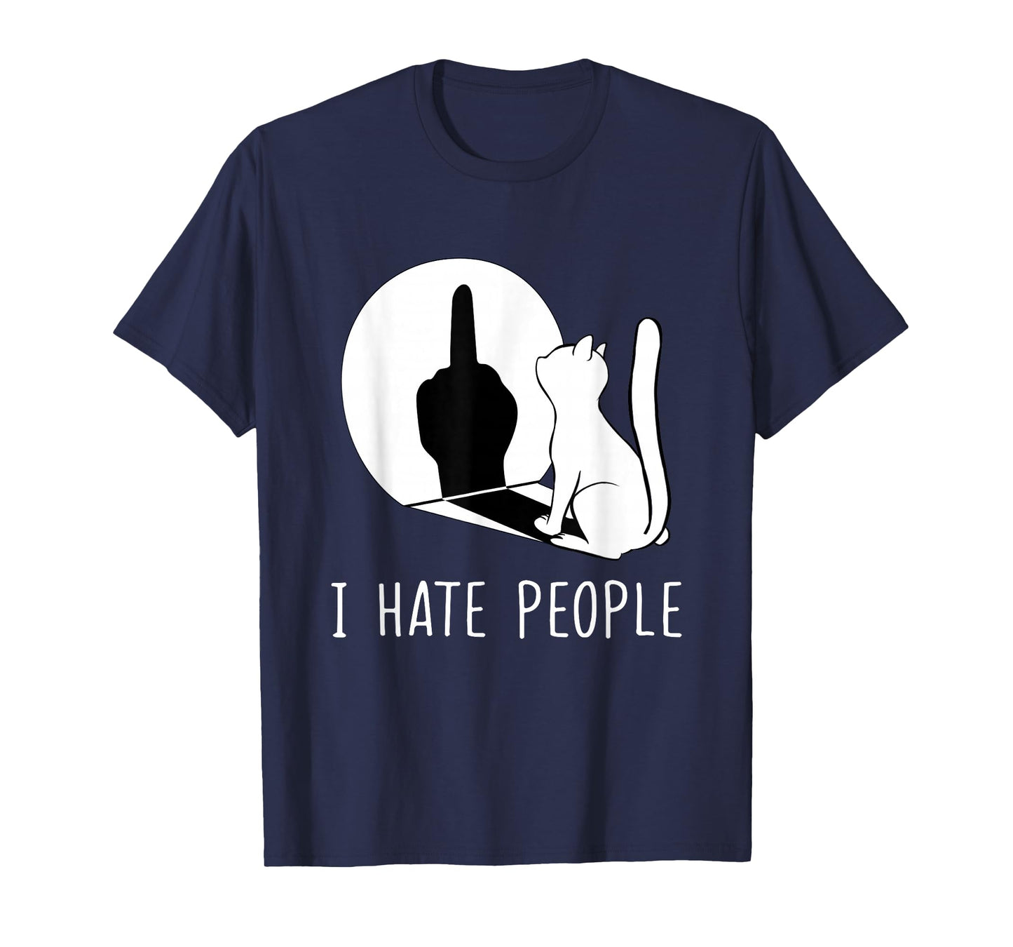 Grumpy Kitten Cats I Don't Like People Cat I Hate People Cat T-Shirt