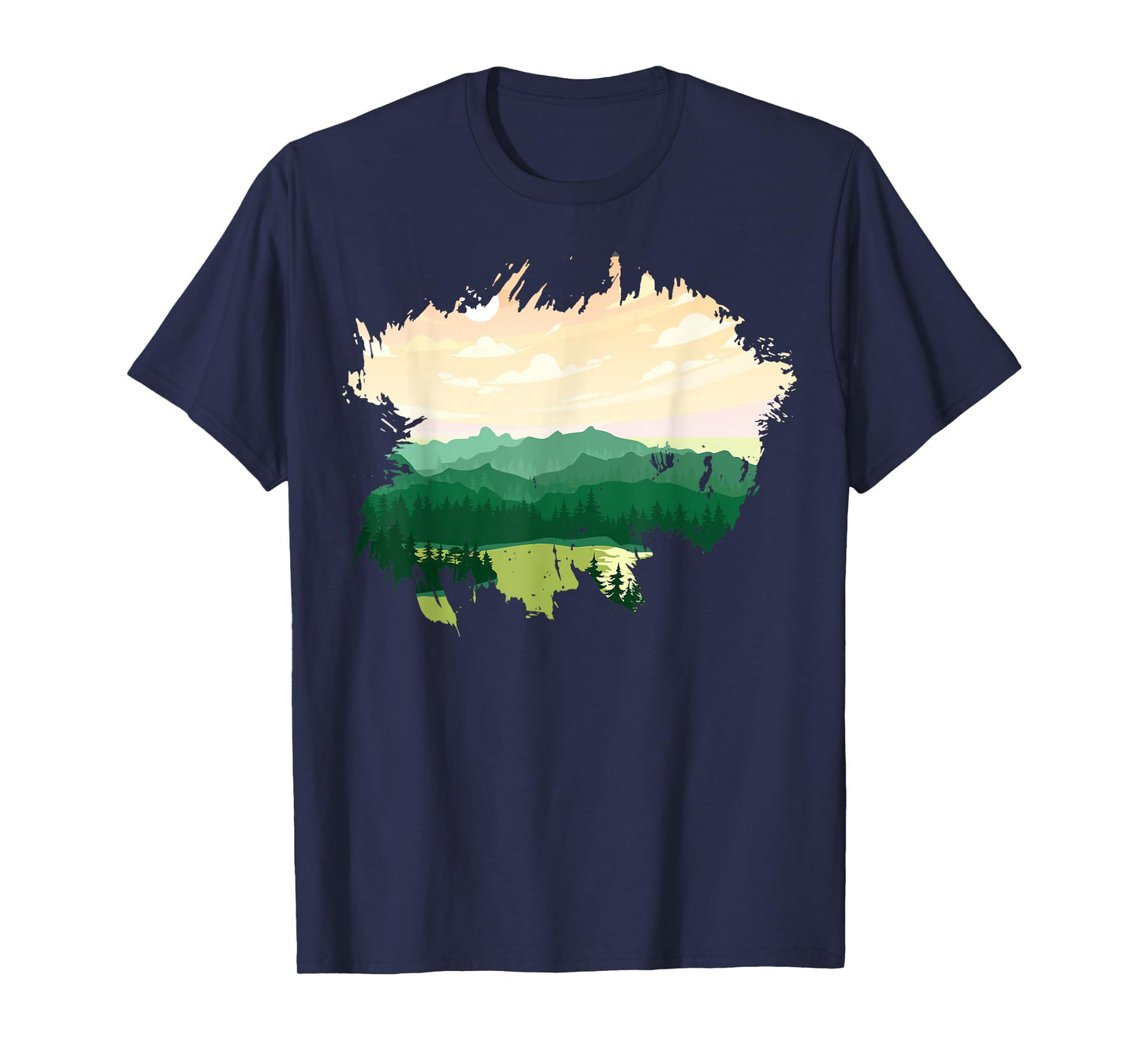 Timeless Mountain, Nature Trees and Forest T-Shirt