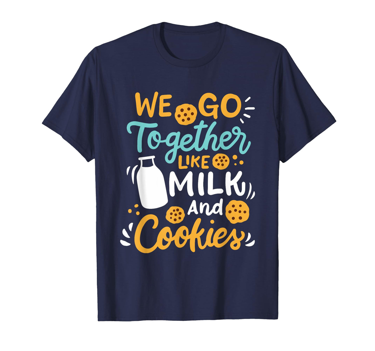 Baking Milk And Cookies Couple T-Shirt