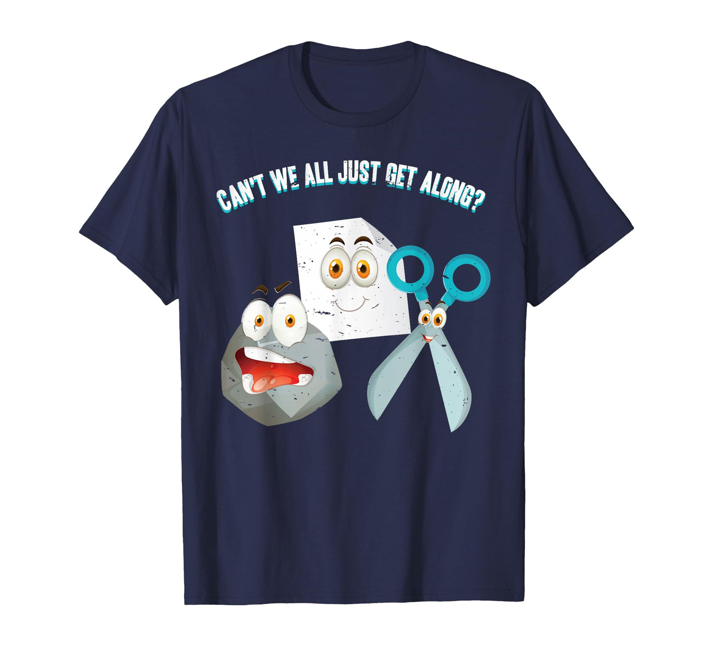 Can't We All Just Get Along? Rock Paper Scissors T-Shirt