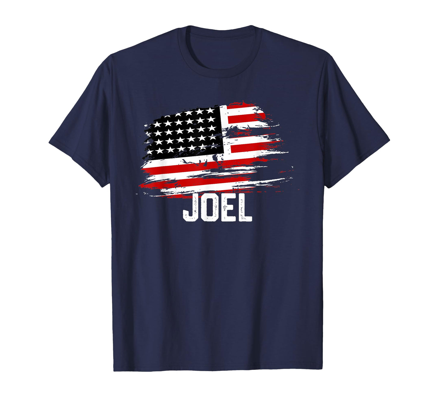 JOEL USA Flag T-Shirt Personalized 4th of July JOEL T-Shirt