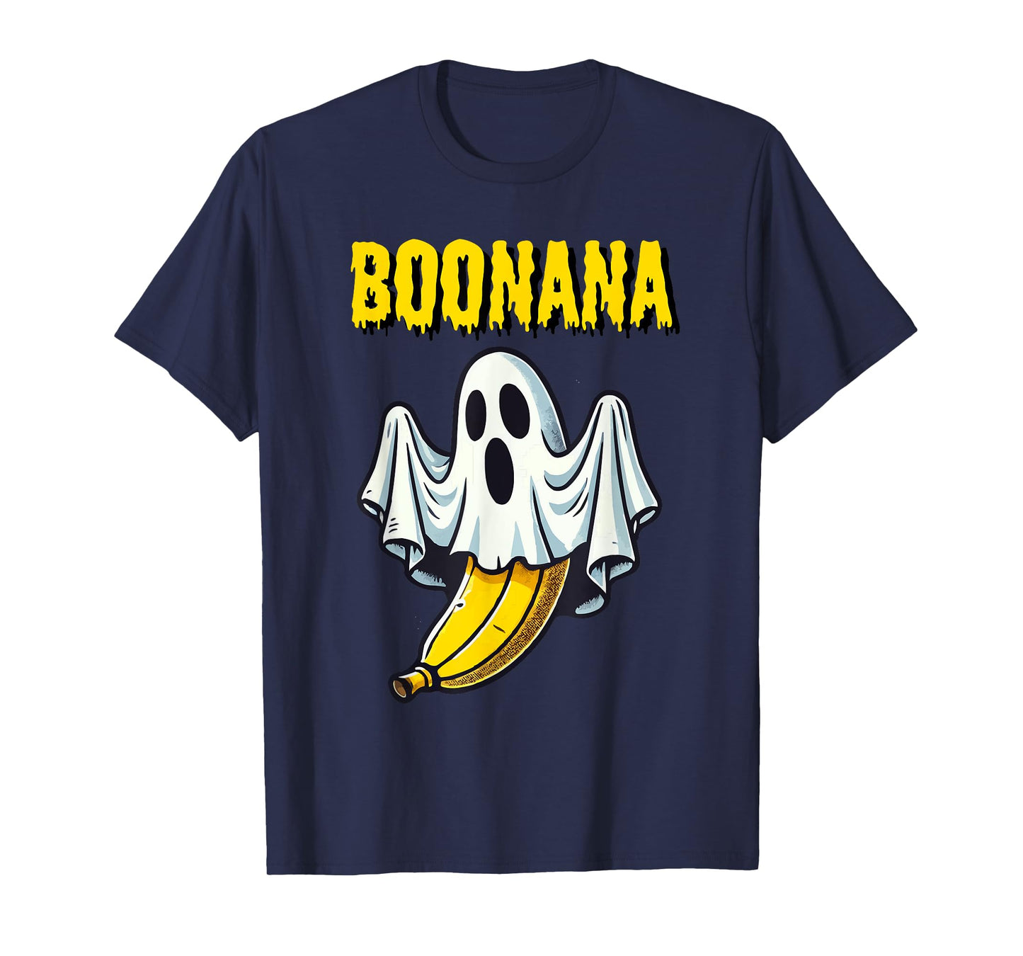 Funny Ghost Boo Banana Boonana Halloween Spooky Costume Tee T-Shirt