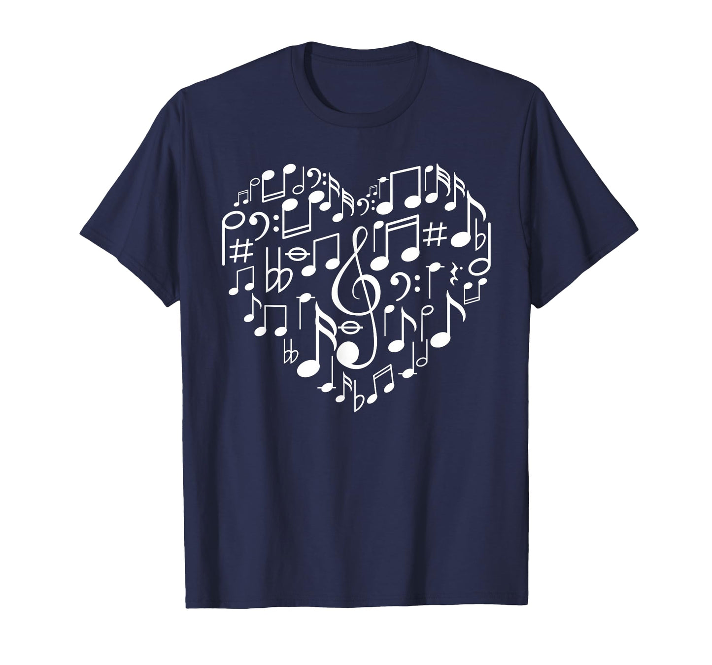 Cool Music Note Art for Men Women Music Musical Note Lover T-Shirt Small