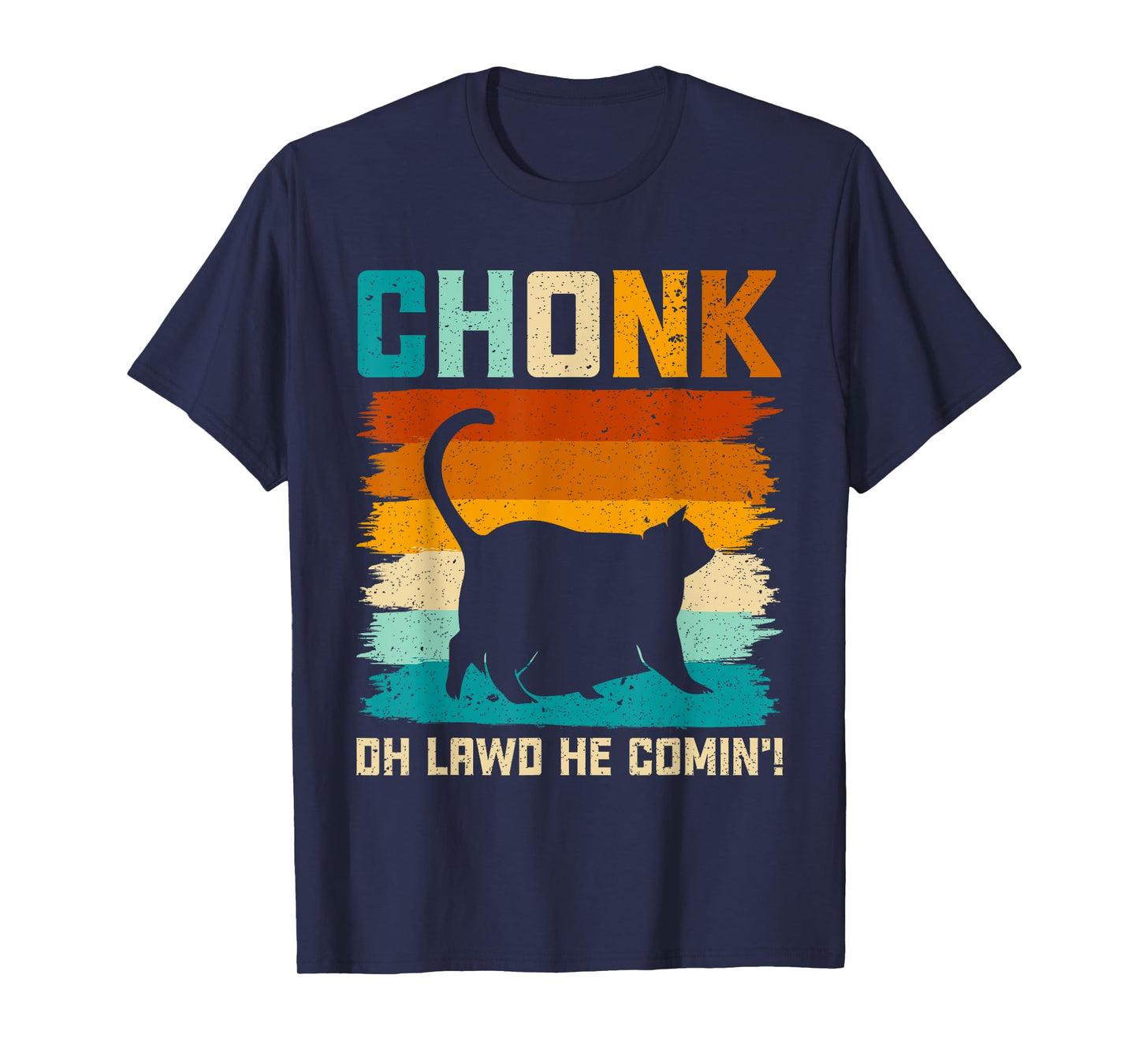 Chonk Cat Scale Meme Funny Retro Style Vintage Cats Memes T-Shirt for Men Women Girls Kids