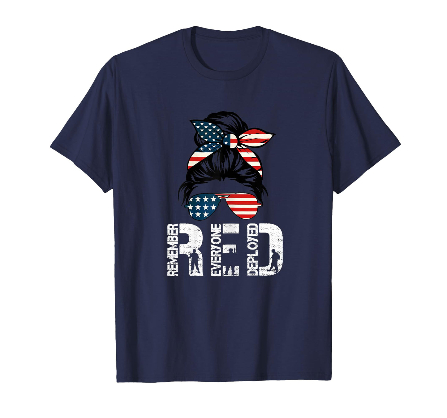 (2 Sided Print) Red Friday Military Support Troops T-Shirt