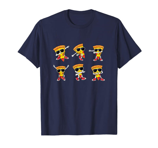 Dabbing Pizza Slice Dance Pizza Dancing Toddler Boy Pizza T-Shirt
