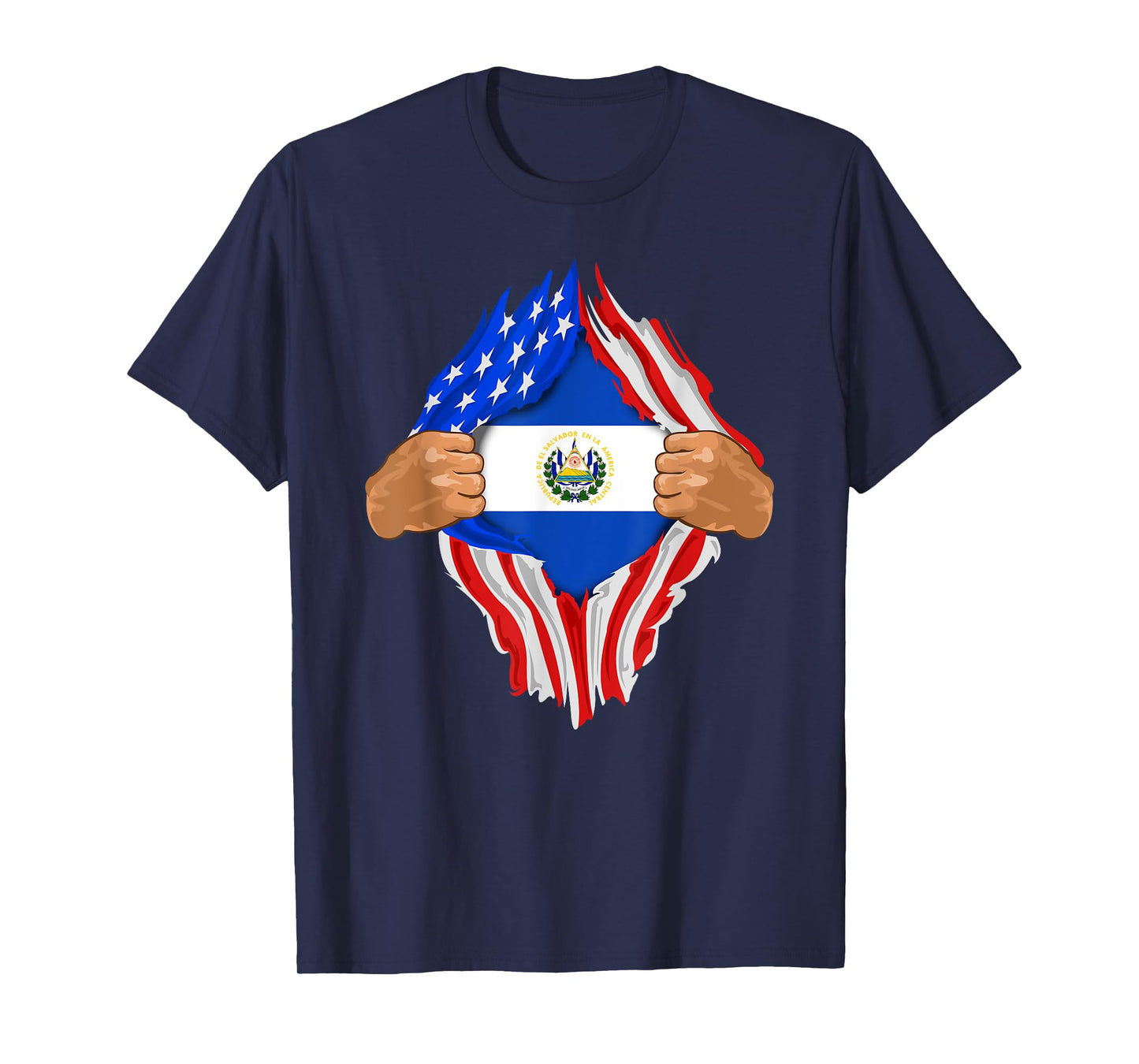 Salvadoran Blood Inside Me T-Shirt | El Salvador Flag Gift