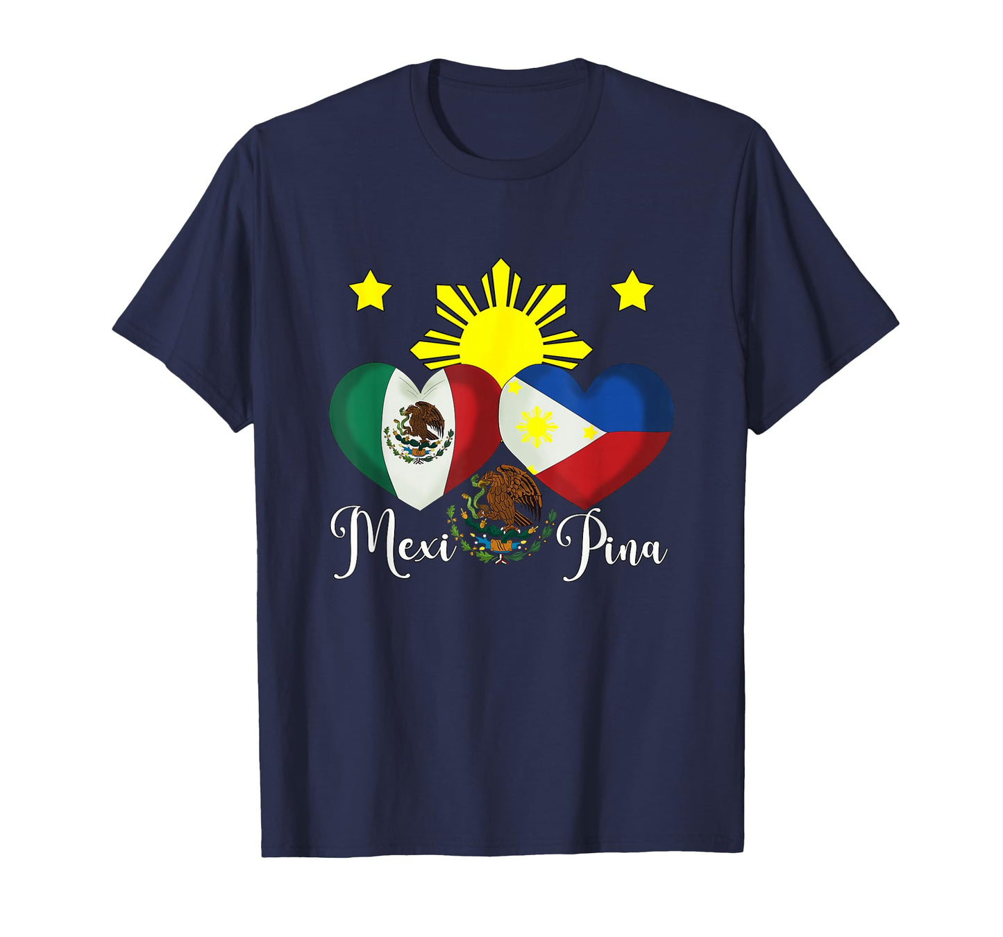 Philippines Mexico Filipino Filipina Mexipina Mexican Flag T-Shirt