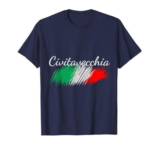 Civitavecchia Italy Flag Italia Souvenir Gift Matching T-Shirt