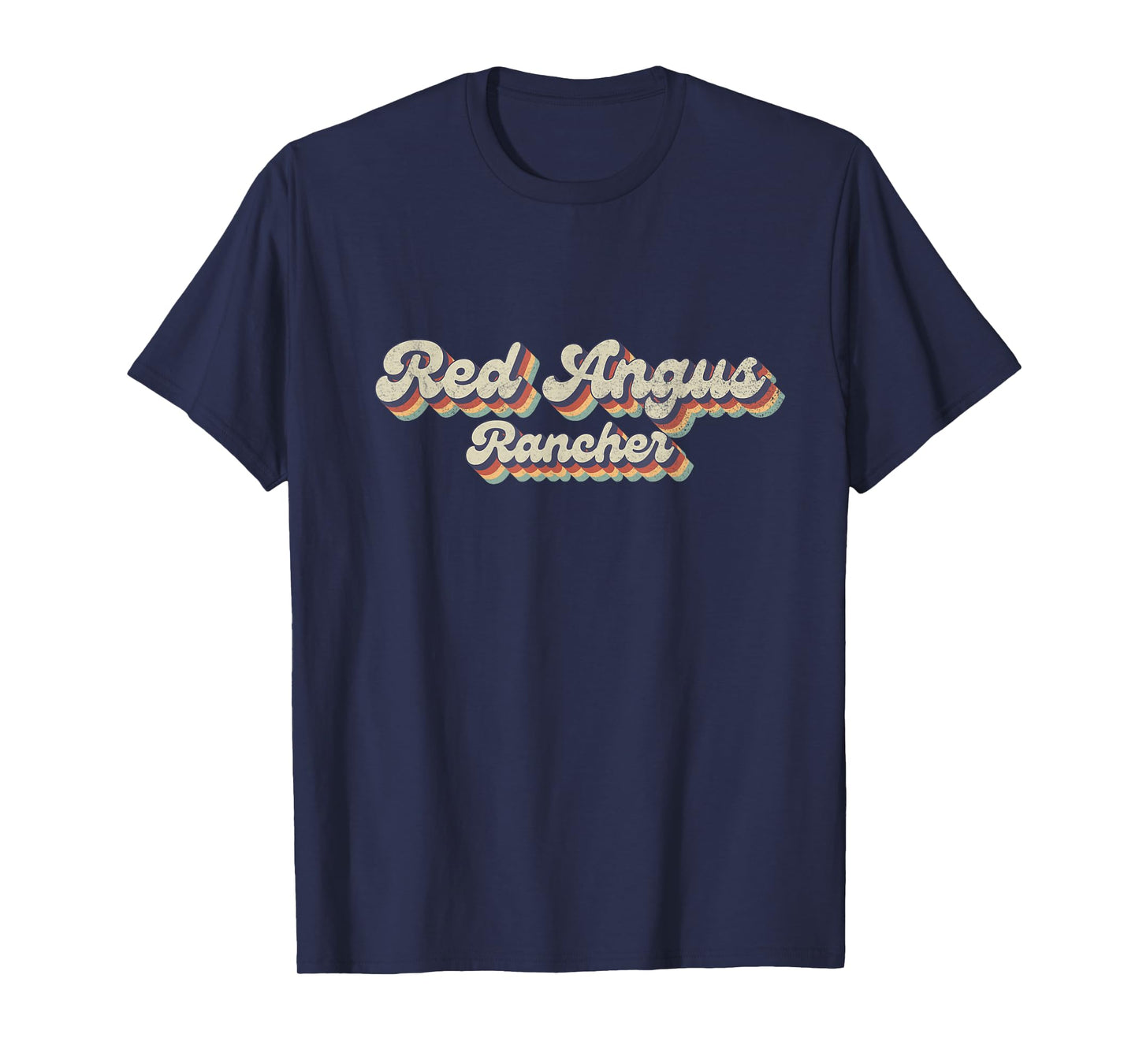70's Cattle - Vintage Cow Rancher Red Angus T-Shirt