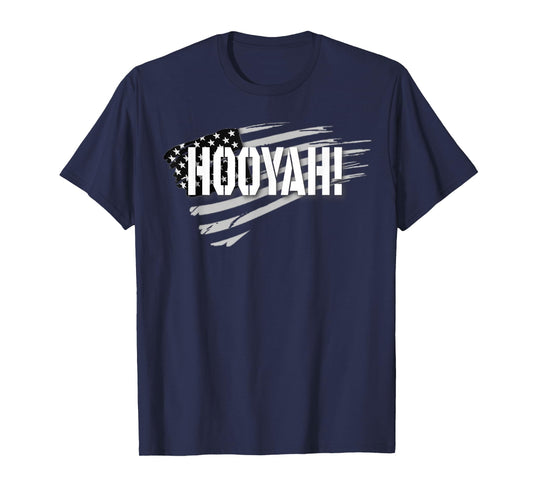 USA HOOYAH! Memorial Day Veterans Day 4th of July Military T-Shirt