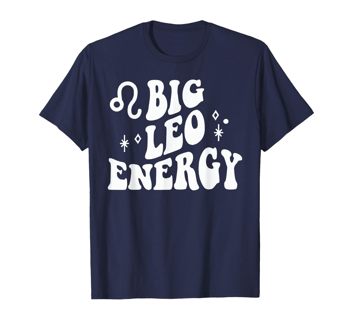 Leo Big Energy Retro Smile Flower Zodiac Birthday Women T-Shirt