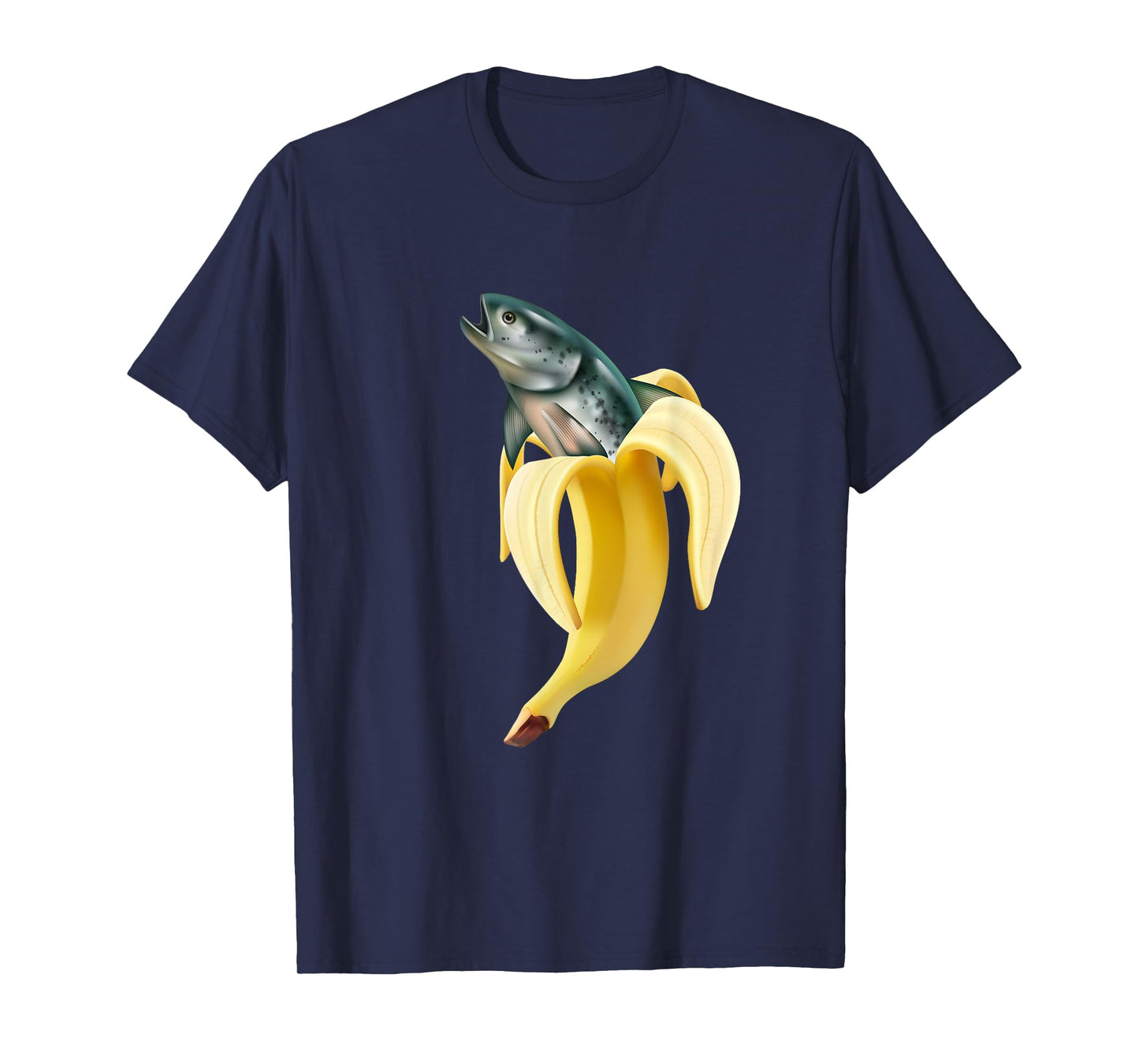 Fish In Banana Funny Fishing Fisherman Angler Fishing T-Shirt