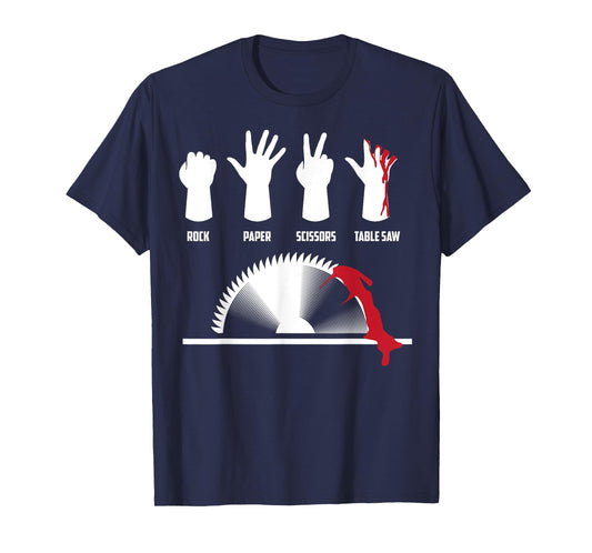 Cool Rock Paper Scissors Table Saw Gift Carpenters T-Shirt T-Shirt