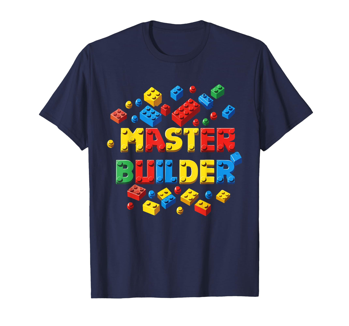 Master Builder, Block Building For A Brick Builder T-Shirt