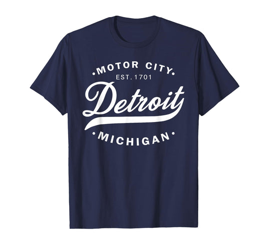 Classic Michiganians Vintage Detroit Motor City Michigan MI T-Shirt