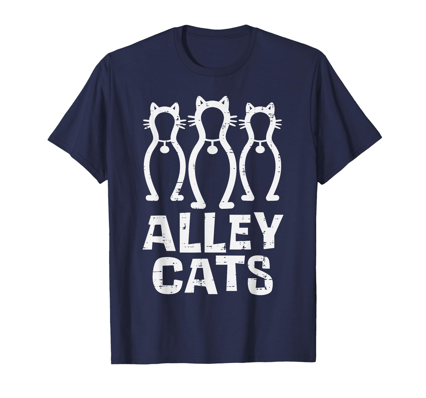 Alley Cats Bowling Team Fun Humor Bowler Player Women Ladies T-Shirt