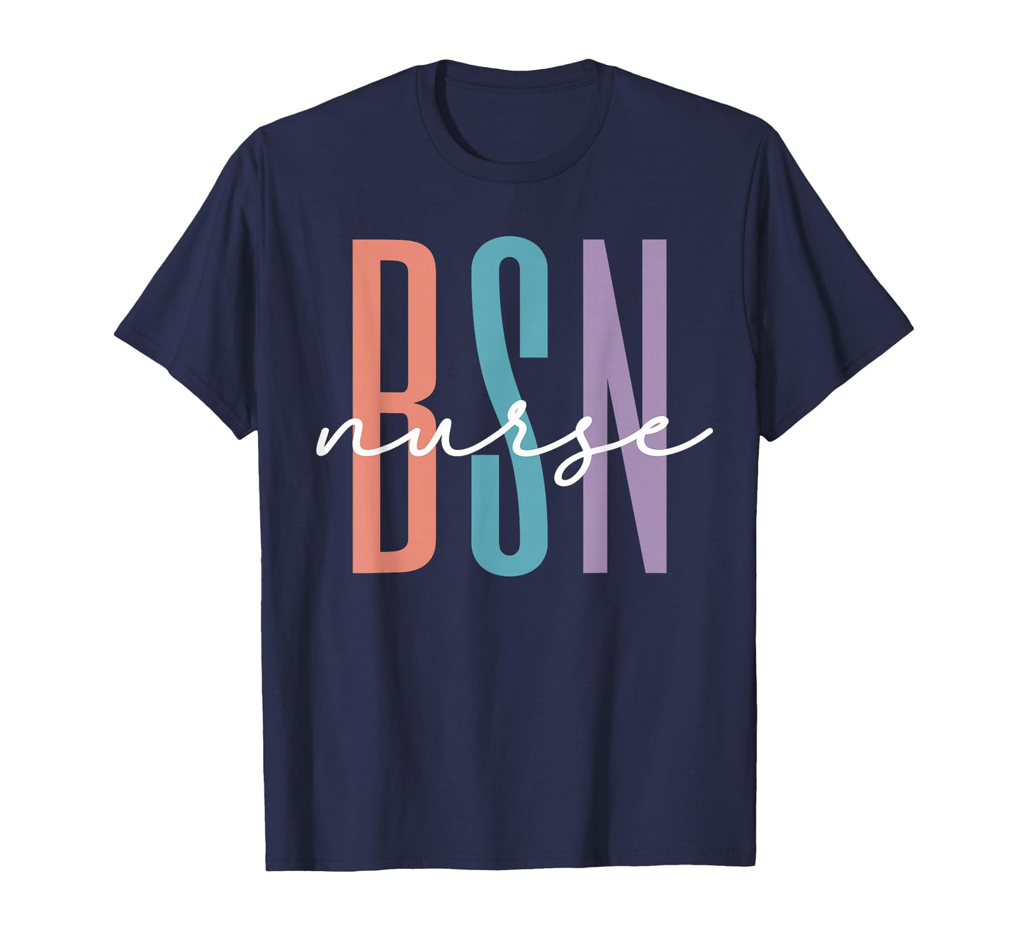 Cute BSN Graduate Registered Nurse Graduation BSN RN Rainbow T-Shirt