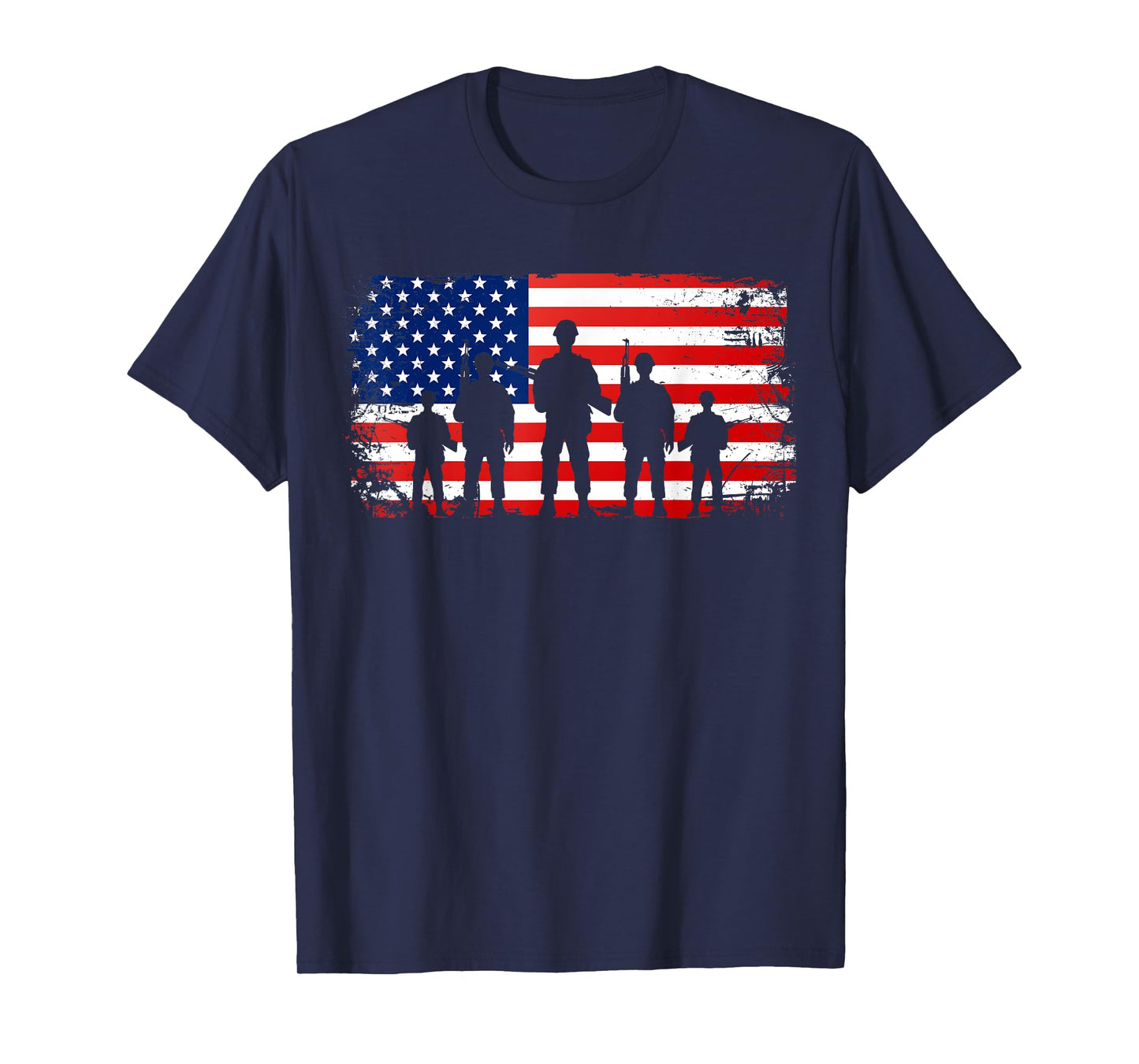 Thank You Patriotic Veteran Memorial Day 4th Of July US Flag T-Shirt