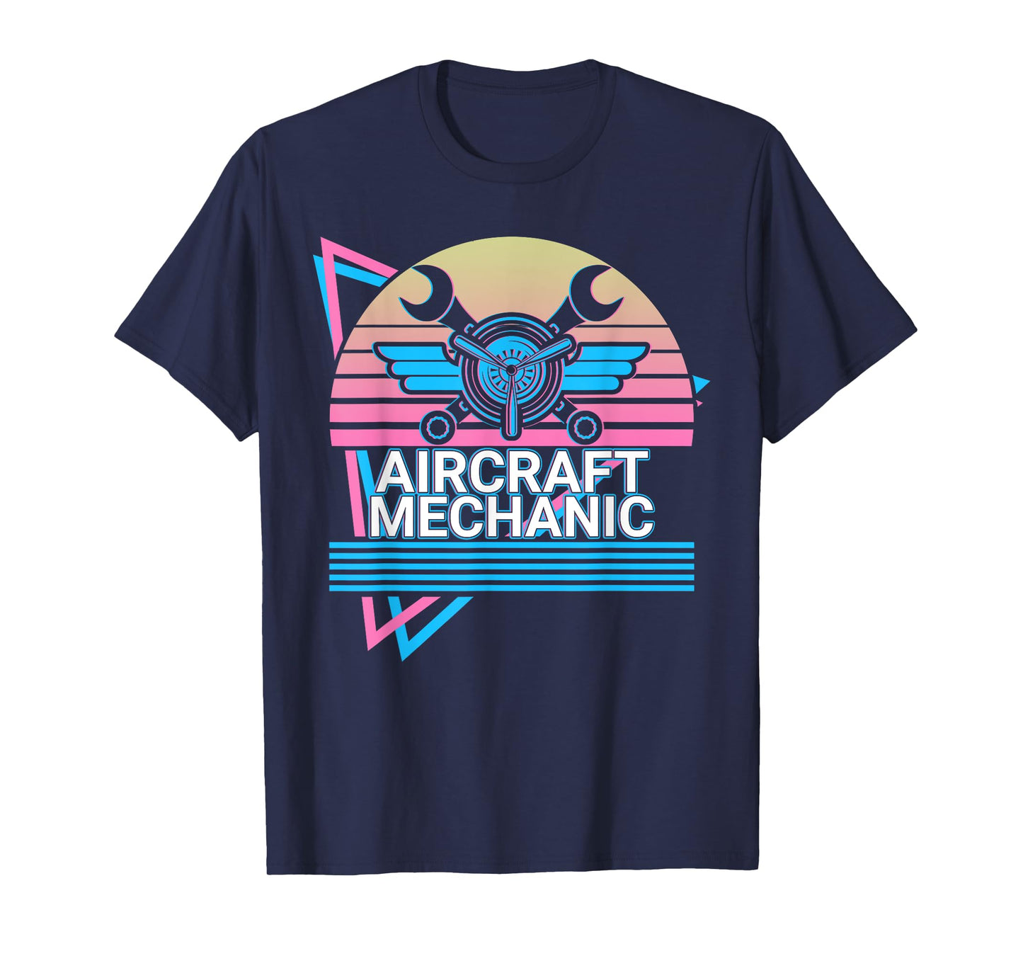 Aircraft Mechanic Aviation Retro T-Shirt