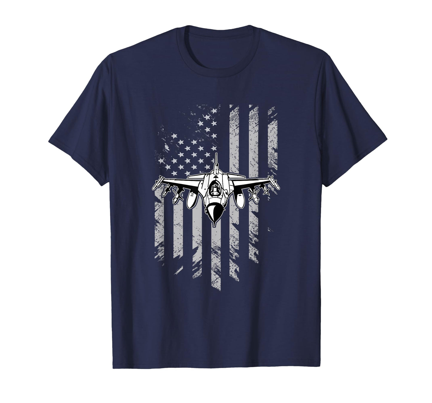Fighters Fighter Jet Vintage American Flag T-Shirt T-Shirt