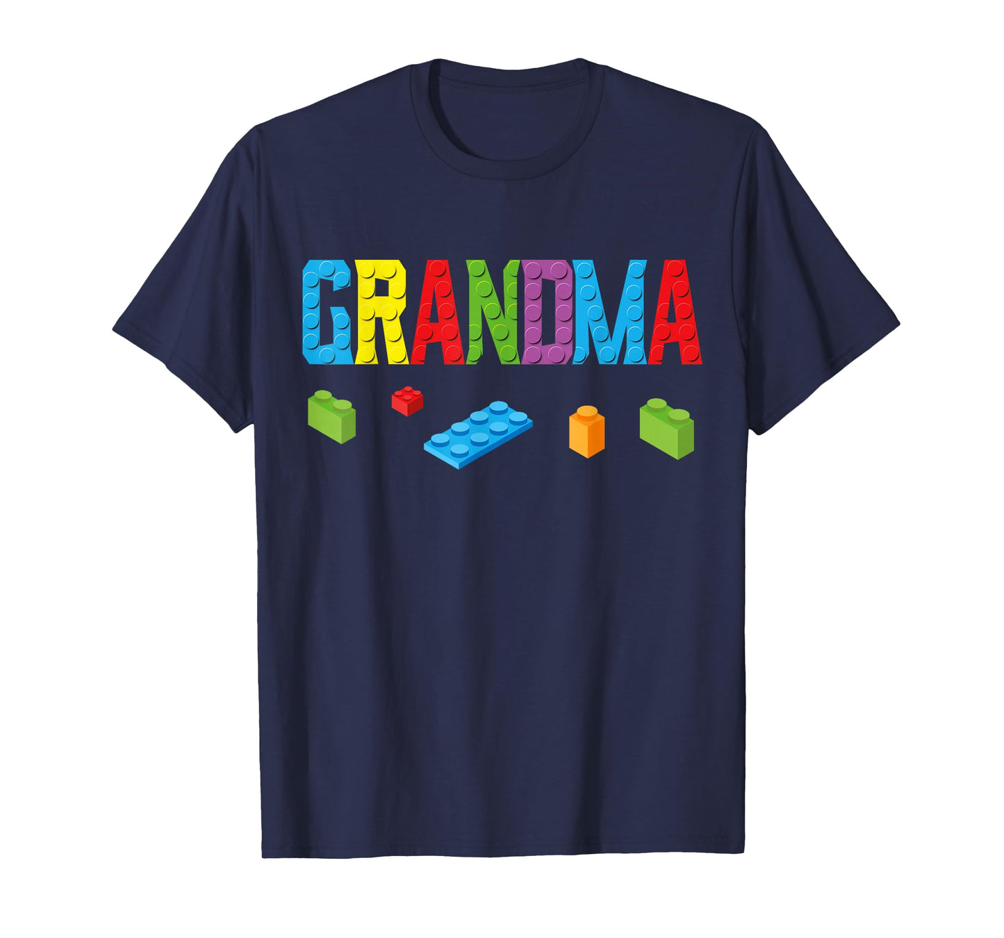 Grandma Master Builder Building Bricks Blocks Family Set T-Shirt
