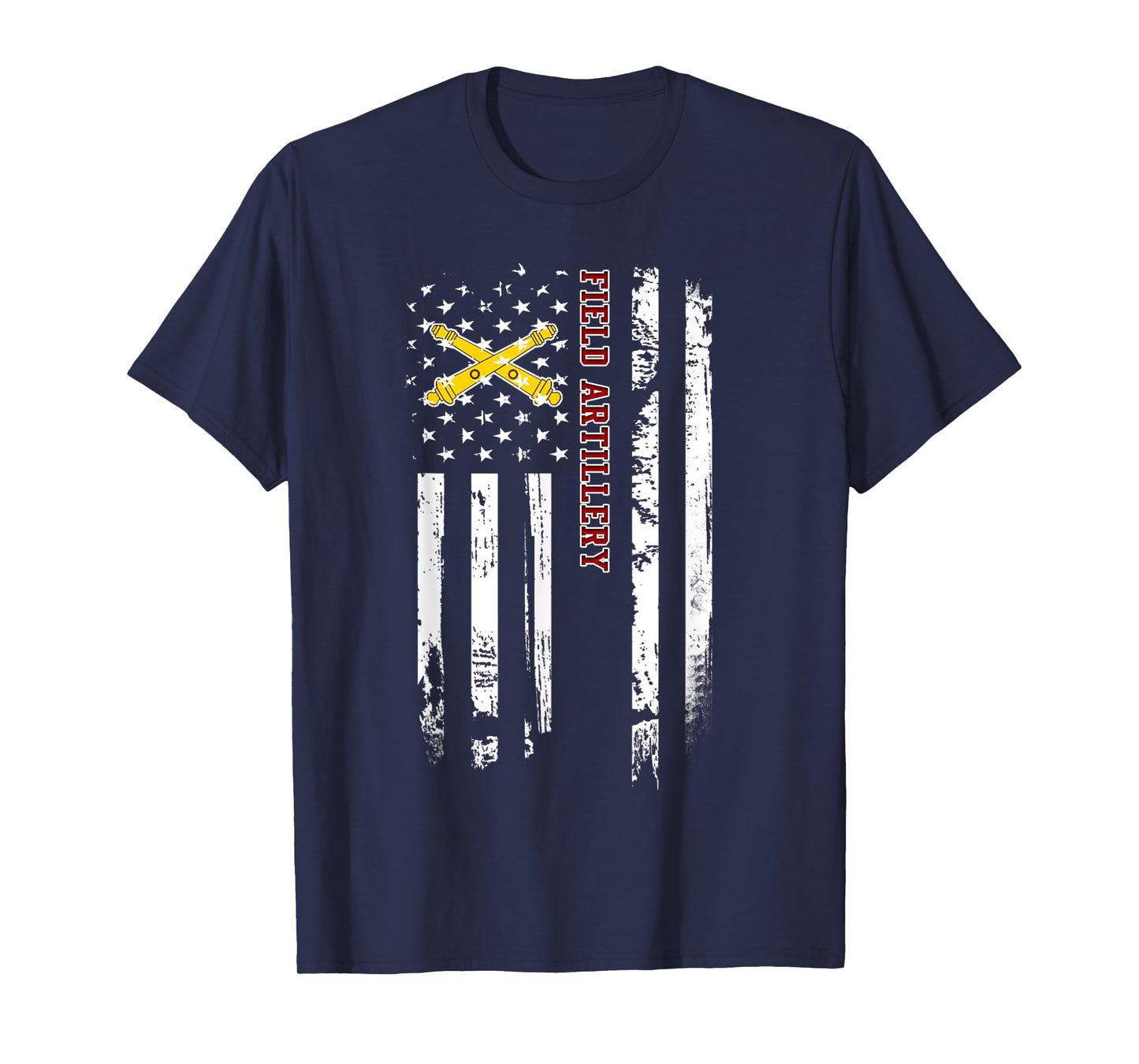 Field Artillery Veteran USA Flag Military Veterans Day Xmas Women Men T-Shirt