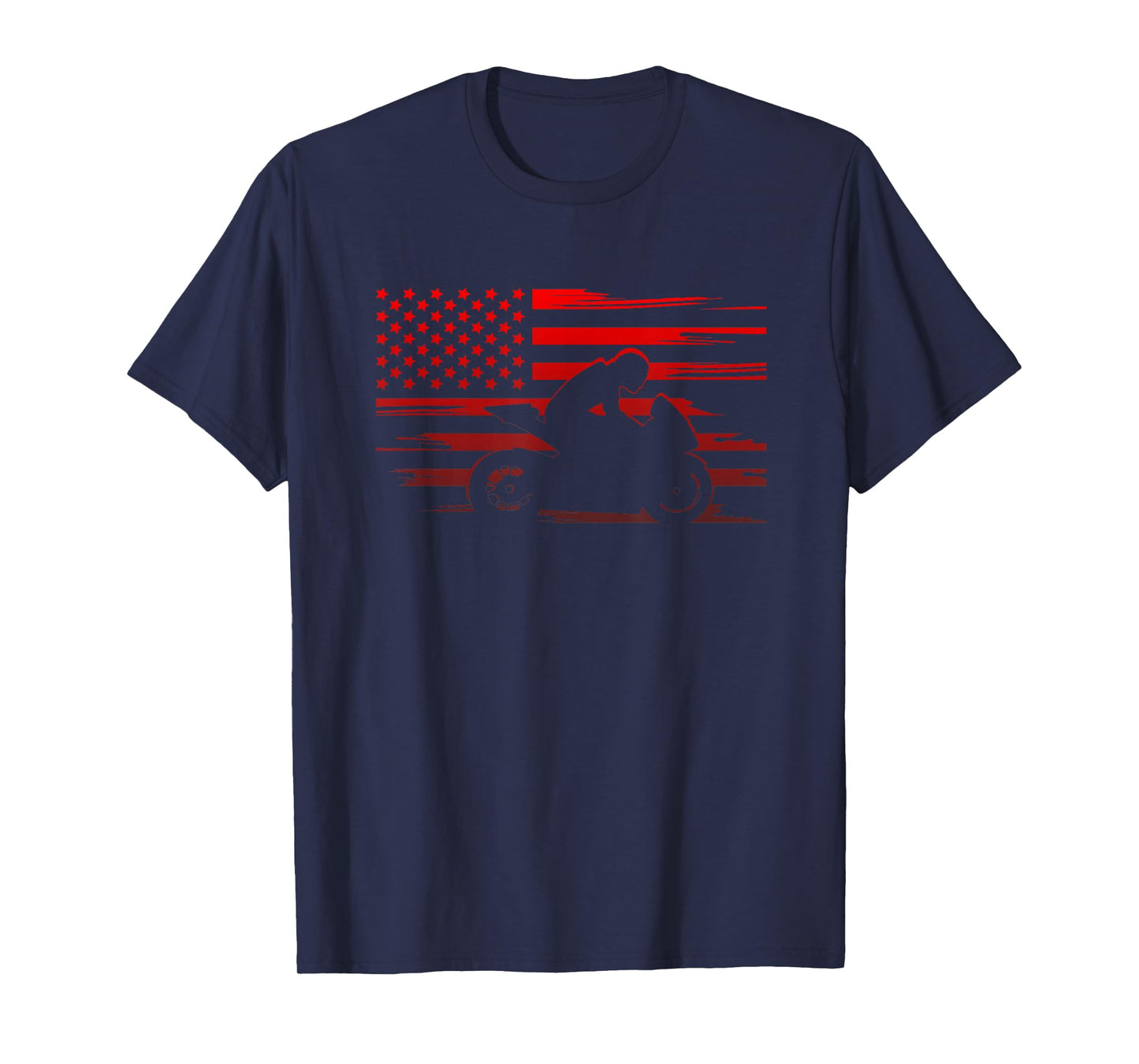 American Flag Motorcycle Clothing - Biker Motorcycle T-Shirt Small