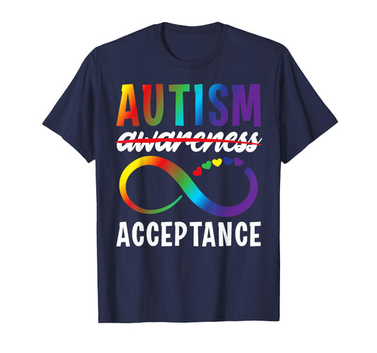 Autism Awareness Acceptance Not Awareness Autistic Child T-Shirt