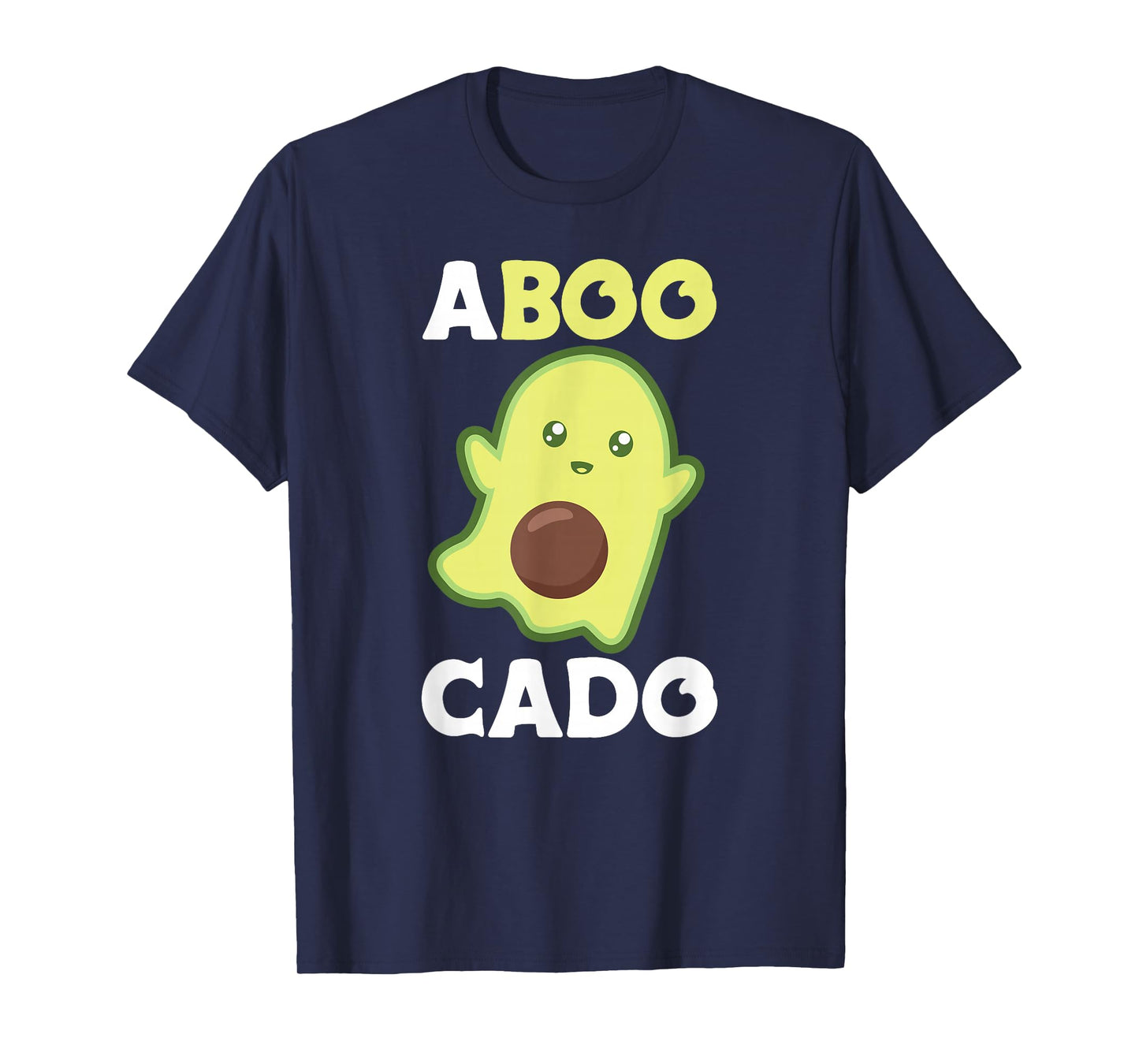 Avocado Ghost For Halloween Funny Avocados Pun T-Shirt