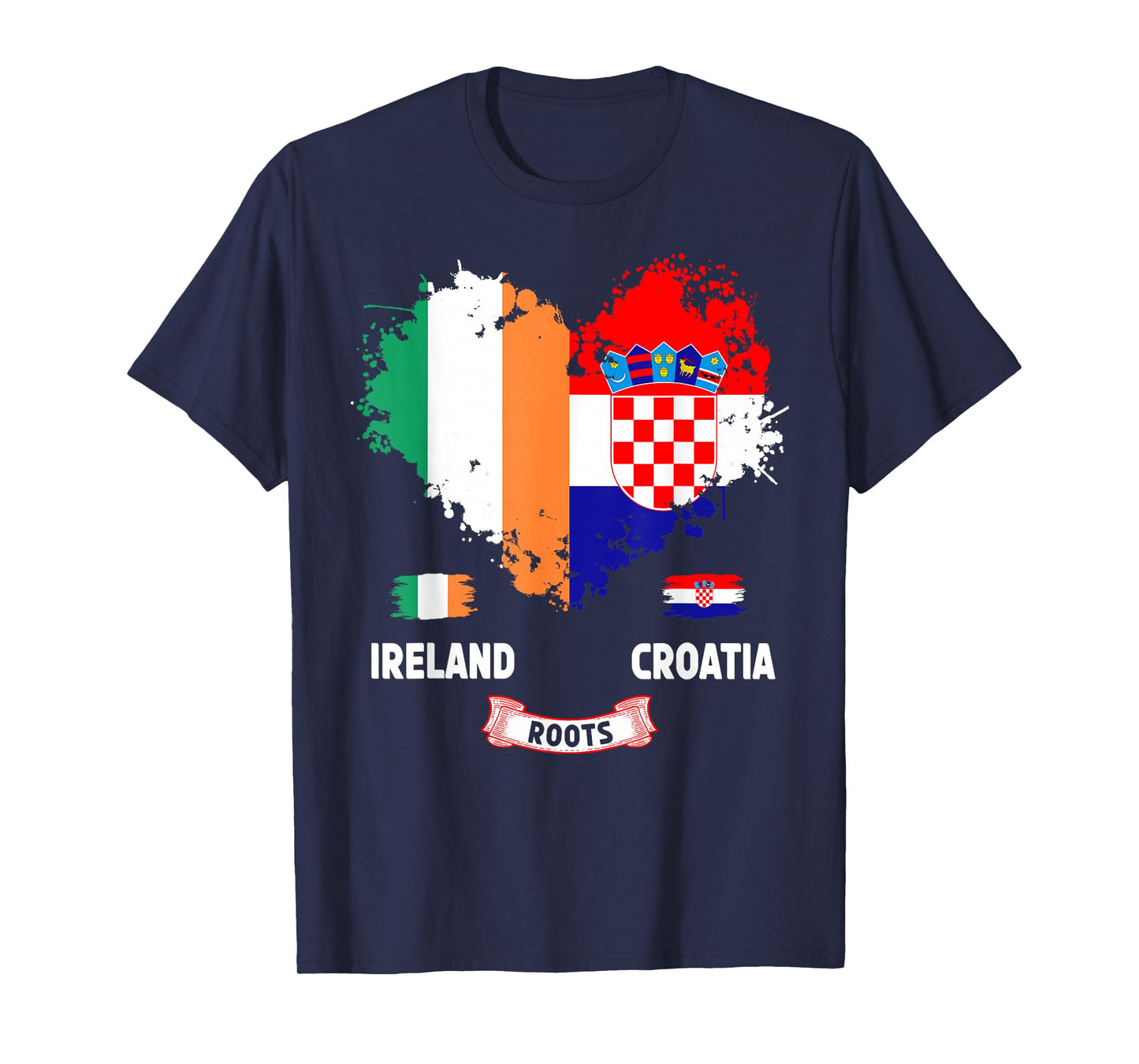 Irish Croatian Flag Idea for Women & Croatian Ireland Roots T-Shirt