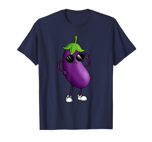 Cool Eggplant Art For Men Women Kid Vegetable Eggplant Lover T-Shirt