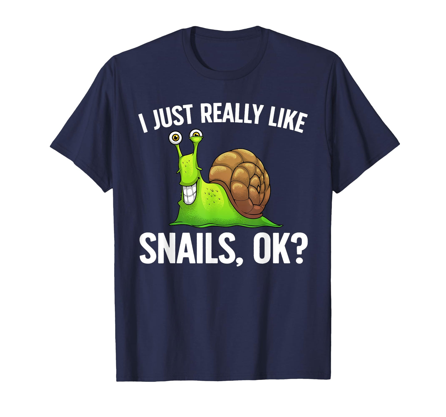 Cute Snail Design For Men Women Kids Gastropod Snail Lovers T-Shirt
