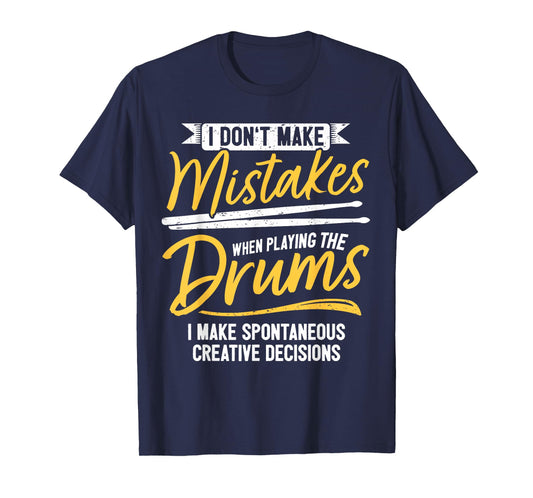 Jazz Drummer Free Drumming Drums Percussion Improvise T-Shirt
