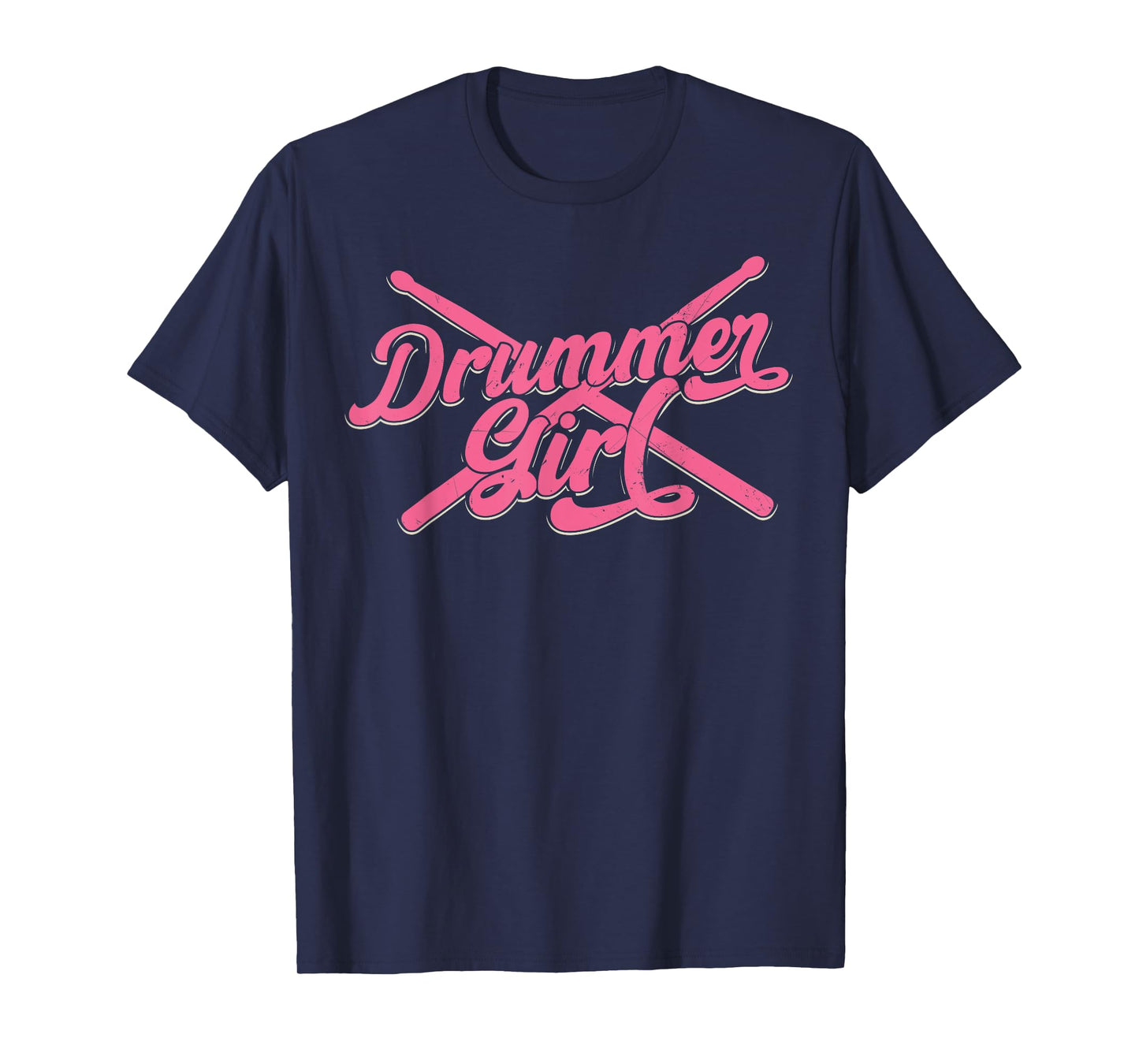 Vintage Durmsticks Musician Percussionist Drummer Girl Gifts T-Shirt