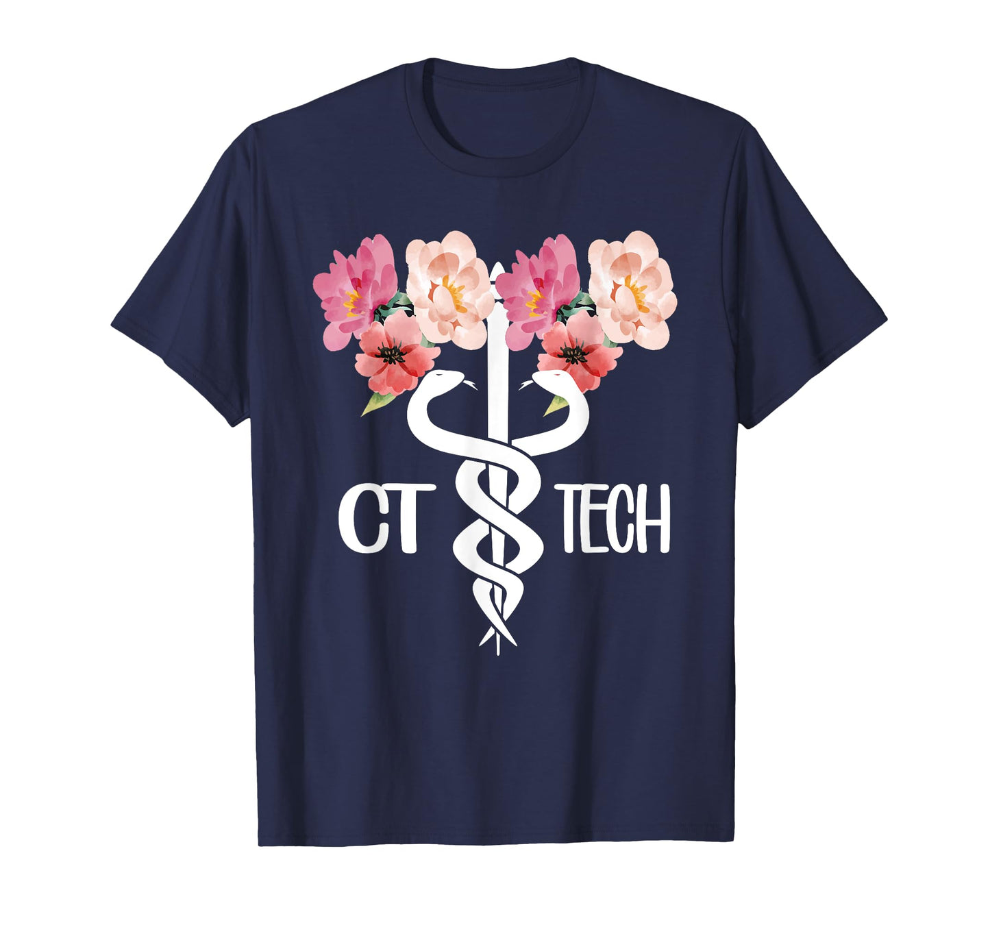 CT Tech Caduceus Computed Tomography Tech T-Shirt