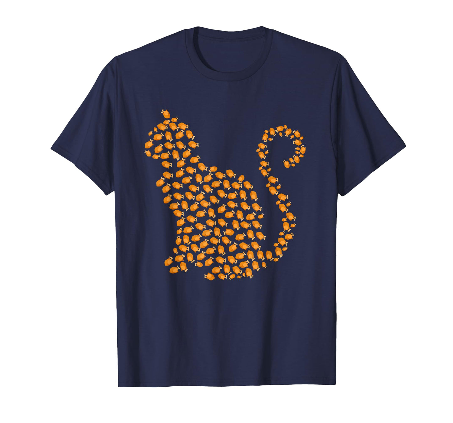 Happy Thanksgiving for Cats Lovers Funny Turkey Cat T-Shirt